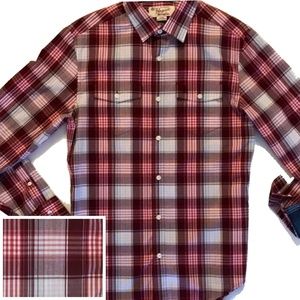 Plaid Flannel Mens Shirt "Classic Fit" - Small